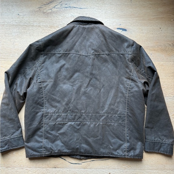 Sundance Brown Waxed Cotton Canvas Bomber Jacket size XXL price firm! - Picture 6 of 8